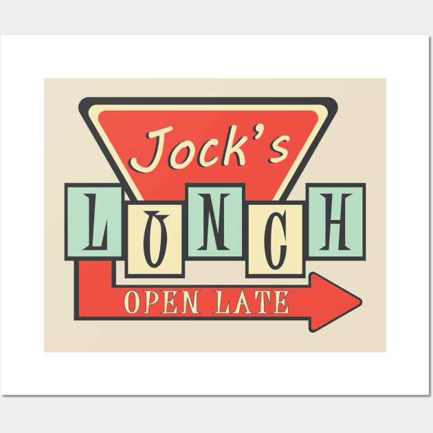 Jock's Lunch Diner Wall Art by Designs by Dro